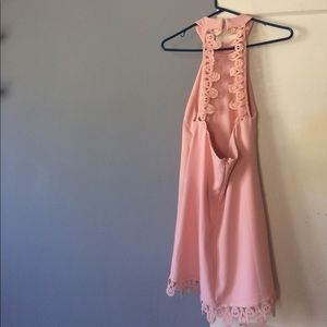 Lulus light pink open back dress